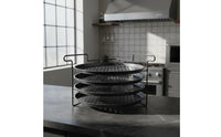 Hot Pot Ingredient Holder Thickened Design Foldable Serving Stand 3-Tier Food Rack Long-Lasting Kitchen Organizer for Parties