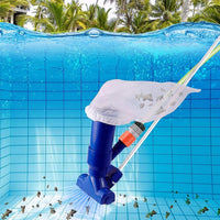 Non-Electric Handheld Pool Vacuum with Mesh Bag Easy to Use Handheld Pool Vacuum Convenient Underwater Cleaner Efficient for Swimming Pools