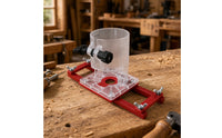 65mm Router Jig with Acrylic Body Stable Trim Router Jig Exact Groove Bracket Multifunctional for Cabinet Making, Workshop