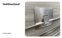 Self Simple Hook Installation Punch Basket Hanger Waterproof Screwless Shelf Support for Renters, Homeowners, Kitchen, Closet, Laundry Room