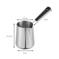 Milk Pot with Pouring Spout Polished Milk Pot Small Saucepan for Kitchen