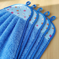 Hand Towels for Kitchen and Dish Towels, 3-Pack Coral Fleece Hand Towel with Hanging Loop, High Absorbency for Bathroom and General Cleaning