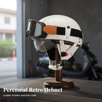 Retro Half Helmet Breathable Cruiser Helmet Quick Release Buckle Secure Headwear for Women, Men, Summer Riding, Cruising, Commuting