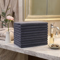 70cm x 140cm Microfibre Towel and Salon Hair Wrapping Towel, Magic Wipe Bathroom Drying Cloth, Quick-Dry 300 GSM Reusable Microfiber with Loop