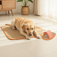 Summer Pet Cooling Mat for Dogs and Cats, Rattan Weave Ice Pad for Kennels and Beds