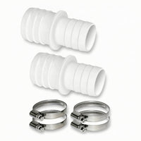 2 Pieces Pool Hose Adapter with Clamps Watertight Pool Hose Adapter
