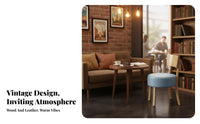 Retro & aesthetic Upholstered Dining Booth durable Wood table surface Upholstered Dining corner Set Configurable Orientation professional Furniture Space-Saving for Cafe Owners, Apartment Dwellers, homeowners, Dessert Shop, Lounge, Small areas, Kitchen