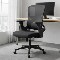 Support Ergonomic Office Chair Rocking Function Mesh Back Computer Chair Heavy Duty for Students