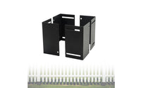 2 Pieces Post Protector Powder-Coated Wooden Post Protector Steel for Homeowners