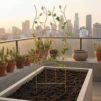 Arched Iron Trellis Ground Stakes Arched Garden Trellis Climbing Plant Support Arch Sturdy
