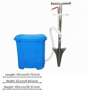 Metal Frame Orchard Fertilizer Applicator Plastic Hopper Backpack Fertilizer Applicator Corrugated Hose Agricultural Equipment Pointed Tip for Underground Soil