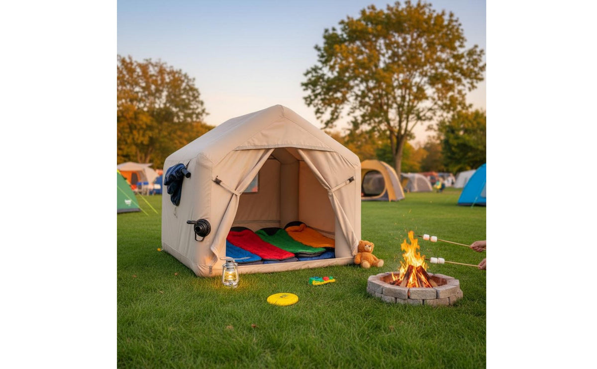 Waterproof Mini Camping Tent Quick Setup Inflatable Pet Tent Easy to Install Inflatable Pet Cabin Windproof for Travel, Backyard, Beach