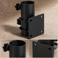Outdoor Sunshade Umbrella Ground Insert Stand Iron Umbrella Fork Base Universal Umbrella Support Accessory Carbon Steel Umbrella Pole