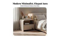 Minimalist Design Small Storage Stand with Drawer and Shelf Rounded Corners Arched Single-Drawer Stand Curved Edges Nightstand Easy to Clean for Homeowners, Apartment Dwellers, Students, Bedroom