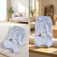Cat Post Surgery Suit with Fasteners, Thin Body Suit After Surgery, Anti-Licking Spay Recovery Suit Female
