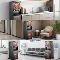Beverage Machine with Double Containers Hot and Chilled Coffee Beverage machineKey Cleaning Tea Dispenser for Cafes, Hotels, Reception Areas