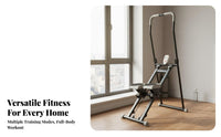 Non-Slip Pedals Vertical Climber Machine Stable Triangular Frame Stair Stepper Exercise Machine Low-Effect Cardio Vertical Climber Space-Saving for Adults, Beginners, Seniors, Indoor, Strength Training, Apartment, Living Room
