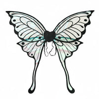 Lightweight Long Tail Butterfly Wings Iridescent Elf Wings Costume Accessory for Children, Adults, Festivals, Parties, Halloween, Cosplay