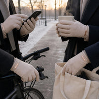 Women's Thermal Velvet Winter Gloves with Touchscreen Fingertips for Driving Cycling