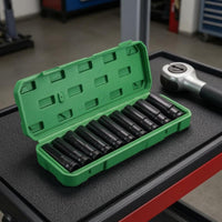 10 Pieces Wrench Socket Kit High-Carbon Steel Hex Socket Wrench Set Molded Slots