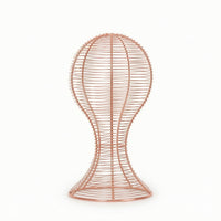 Wire Hat Stand with Round Base Stable Head-Shaped Display Stand Sturdy Holder Countertop for Collectors, Vanity Table, Dresser