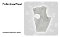 Long-Lasting PVC Material Abstract Head Model Pierced Ears Half Face Mannequin Bust Premium Finish for Crafters, Product Photography