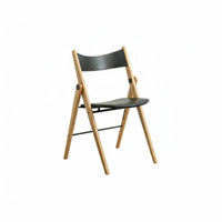 Nordic design Foldable Wooden Chair Space-Saving Design Upholstered Wooden Folding Chair Sturdy Frame Stackable Seat Easy to Clean for Apartment Dwellers, Event Organizers, Office Managers, Conference Room, Small Apartments, Kitchen, Parties