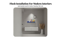 Clear partition-mounted shelf adaptable Clear partition-mounted shelf Sturdy for Dorm Room