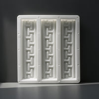 Paving Mold with Raised Pattern Pattern Antique-Style Concrete Floor Tile Mold Rectangular Geometric for Homeowners, Patios