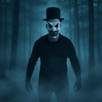 Latex Mask with Top Hat Sculpted Scary Clown Mask Realistic for Adults