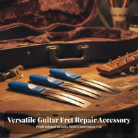 3 Pieces Anti-Scratch Guitar Fret Protector Long-Lasting Stainless Steel Fret Polishing Guard Multiple Sizes Included for DIY Musicians