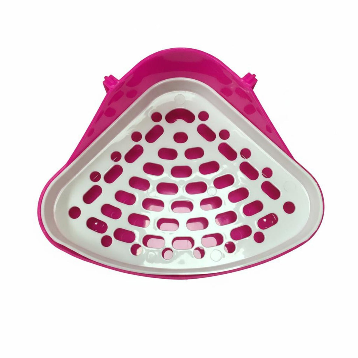 Triangle Litter Pan Hygienic Hare Potty Box Small Pet Corner Toilet Odor Resistant Triangle Potty Helper Leak-Resistant Design