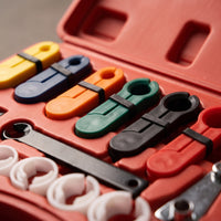 22 Pieces Petrol Line Disconnect Tool Set Low-Profile Quick Disconnect Tool Kit Molded for Mechanics, Home Garage