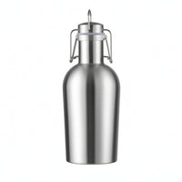 Reusable Metal Bottle with Swing-Top Homebrew Swing-Top Bottle Barware Beverage Container Compact for Home Bar, Picnics