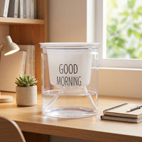 Plant Pots for House Plants and Indoor Plants, Self-Watering Balcony Planter for Outdoor Plants, Transparent Outer Pot with Rope Wick