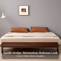 Low height Bed Frame Japanese aesthetic Low height Bed Base Headboardless Bedroom Furniture for Minimalism lovers, Adults, woven-mat Room, attic, House