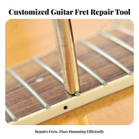 Solid Metal Construction Fret Setter Professional-Grade Fret Seating Tool Long-Lasting for Guitarists, Musicians, Repair Shop, Home Studio