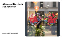 Horse Year Window Sticker, 2026 Holiday Cling, Glass Door Decor
