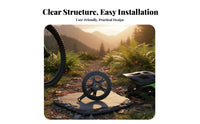 Single Speed Crankset Easy Installation Mountain Bike Crankset Cycle Chainwheel with Crank Limb Wear Resistant