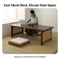 Space-Saving Foldable Lap Tray adaptable Low Table adaptable Portable Furniture Lightweight for Apartment Dwellers, Students, distant Workers, window seat opening, Living Room, Bedroom, Home Office