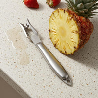 Long Handled Pineapple Eye Remover Hanging Hole V-Shape Pineapple Cutter Stainless Steel