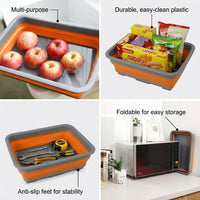 Washing Bowl Portable Wash Basin, Space Saving Kitchen Use, Folding Basin for Small Apartment, Bowl Portable Wash, Sink Space Saving for Travel