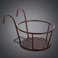 Home Decoration Iron Planter for Garden Fence, Modern Minimalist Style Balcony Planters for Railing, Wall Planter with Removable Hooks, 1 Pack