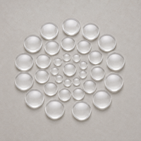Time Gem Glass Patches Round Flat Crystal Cabochons for DIY Jewelry Making