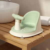 Ergonomic Design Baby Bath Seat Quick Drainage Newborn Bath Support Detachable Handguard Chemical-Free Safe for Newborns, Infants, Babies, Bathtime, Bathroom