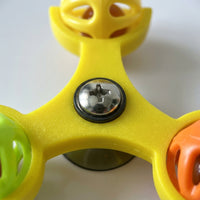Interactive Rotating Wheel Parrot Enclosure Sphere with 3 Sphere Cluster, PETG Material Rotating Toy for Cockatiels, Budgie Entertainment