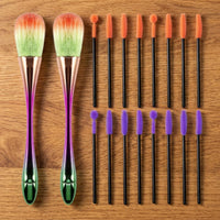 18 Pieces Stitching Apparatus Cleaning Brush Flexible Stitching Apparatus Brush Double Ended for Sewists, Crafters