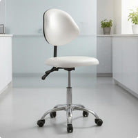 Rolling Salon Stool Padded Seat Swivel Stool Chair Oil Resistant Seating Furniture for Patient-Care, Beauty
