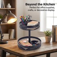 Fruit Bowl for Dining Table with Nordic Geometric Design, Iron Wire Storage Basket for Kitchen Countertop Organisation, Metal Mesh Vegetable Rack