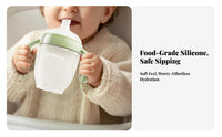 Anti-Choke Duckbill Sippy Cup Gentle on Gums Silic Single Sippy Cup Safe for Infants 6+ Months, Toddlers, Weaning, Mealtime, Outdoor